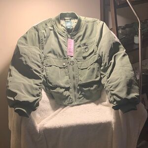 Green Bomber Jacket